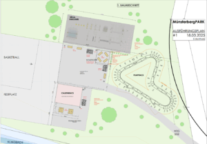 Plan de construction du parc de Münsterberg
