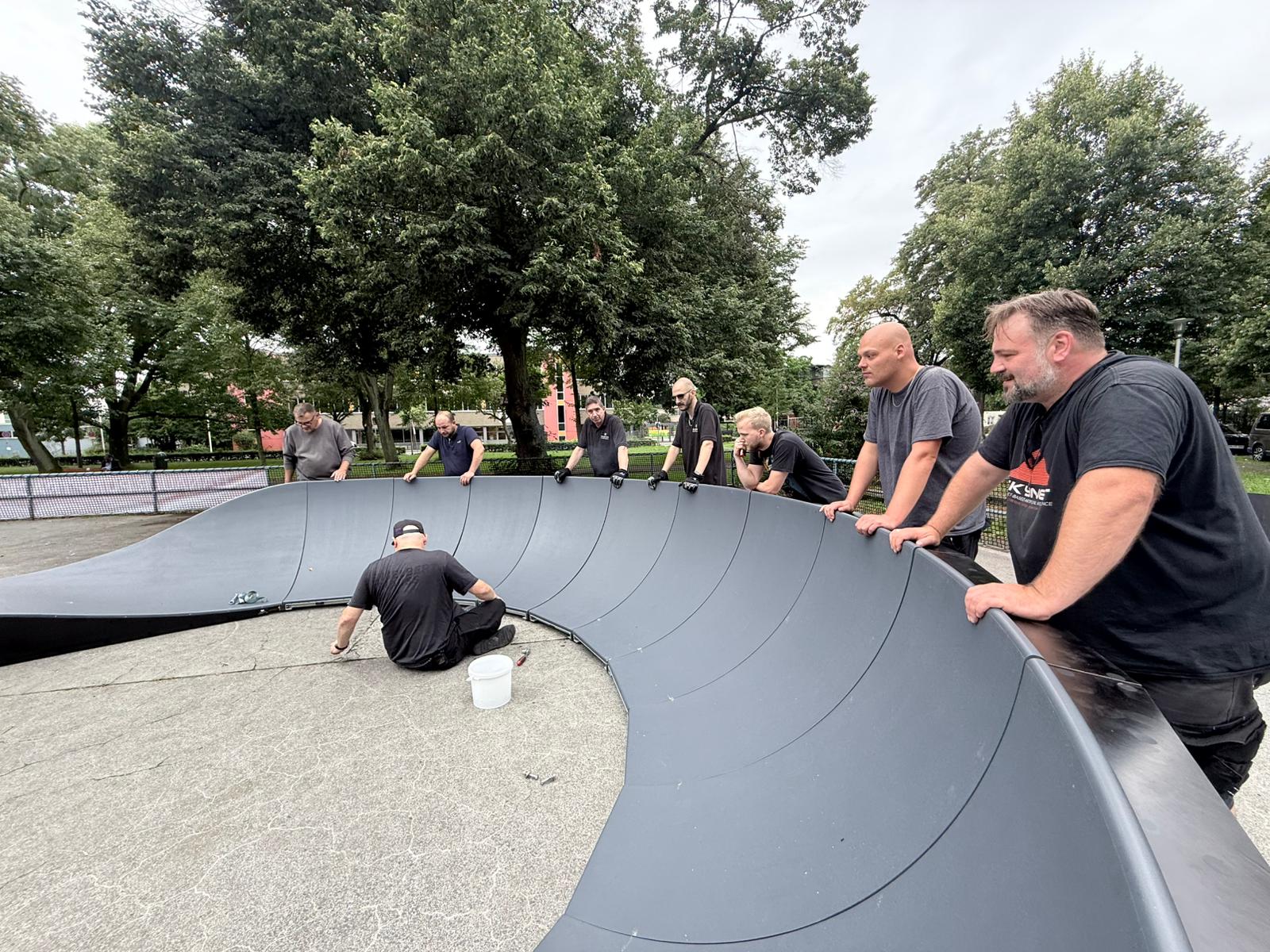 Výstavba modulárního pumptracku Hanau